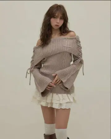 andmary Corrie lace knit set up andmary