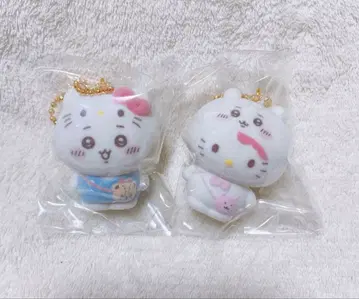 치이카와 x 산리오 캐릭터즈 시크릿 플로키 마스코트 2개 세트