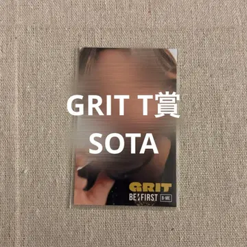 BE:FIRST GRIT 솔로 포토 카드 T상 SOTA