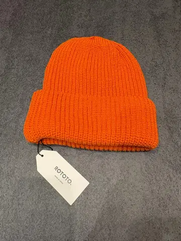 미사용 새상품 ROTOTO 코지 덩키 비니 오렌지