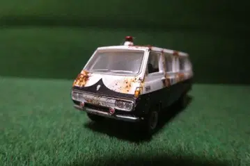 토미텍 1/80 TOYOTA 하이 에이스 경찰청 밴 녹슨 오염 가공