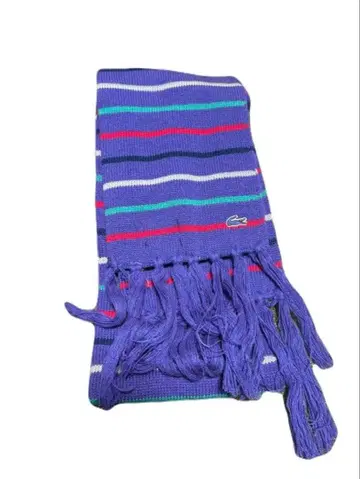 80s IZOD Lacoste 프린지 머플러