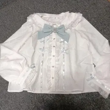 NOEMIE 블라우스 화이트/블루