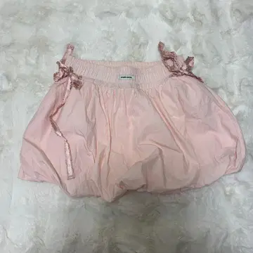 crank 셔링 벌룬 스커트 pink