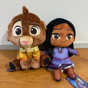 디즈니 위시 봉제 인형 발렌티노 아샤 2세트