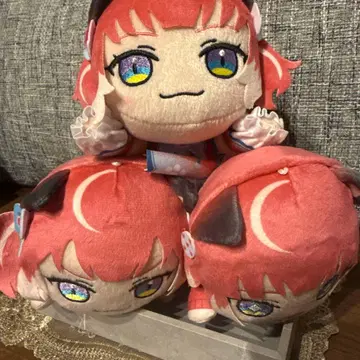 아카미 카루비 누워있는 봉제 인형 아카미 카루비 전 3종