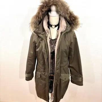 헤이세이 갸루 y2k 퍼 자켓 밀리터리 모리걸 그런지 헤이세이 여자아이