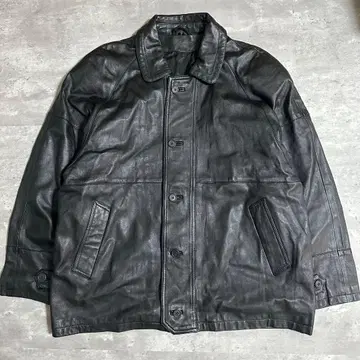 가죽 자켓 블랙 아메카지 캐주얼 빅