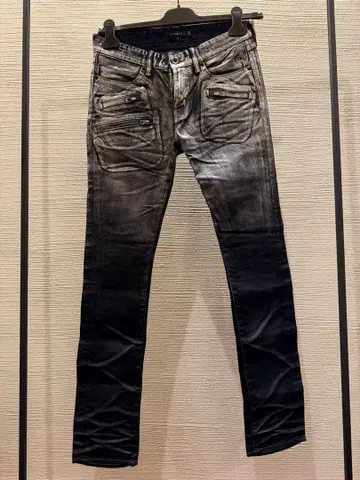 00s archive civarize coated skinny denim