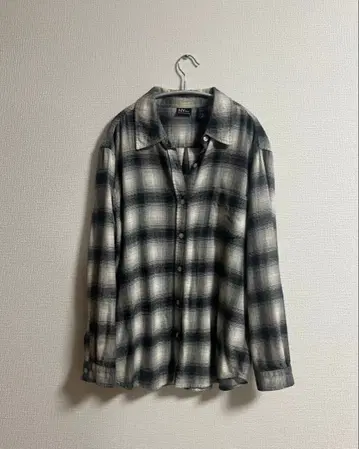 90s NY jeans 플란넬 체크 셔츠
