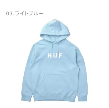 HUF 라이트 블루 후드티