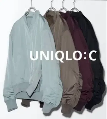 유니클로 C 보머 자켓 블랙 블루종 UNIQLO