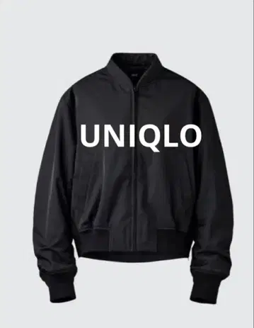새상품급 유니클로 봄버 자켓 MA-1 블루종 UNIQLO C 블랙 S