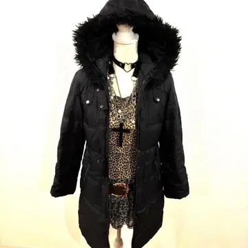 헤이세이 갸루 y2k 퍼 다운 그런지 다크 코어 NANA 기믹