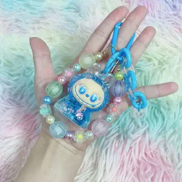 1점 랩부(LABUBU) 오일 피규어 액체 키링 [ 블루 ]