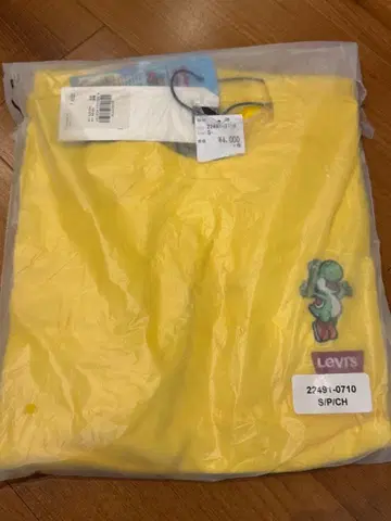 Levi's 슈퍼 마리오 콜라보T 요시 옐로우 컬러