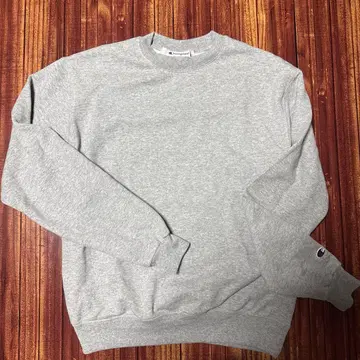 Champion 그레이 크루넥 맨투맨 M