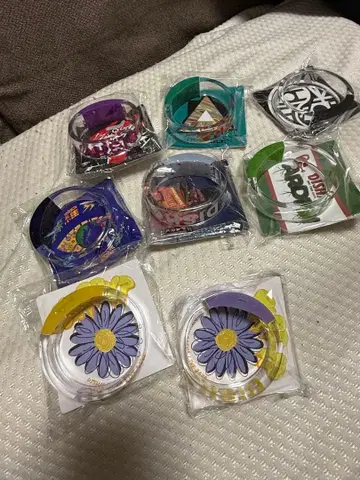 DISH 러버 밴드 라이트 뱅글, 키링, 반지 라이트 세트