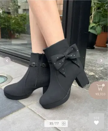 3way 비쥬 리본 부츠