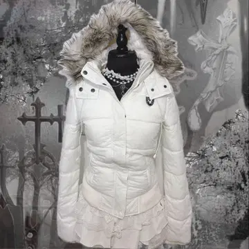 헤이세이 갸루 y2k 퍼 다운 자켓 광택 그런지 헤이세이 여자 NANA