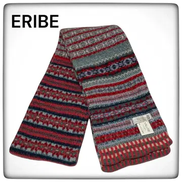 ERIBE 엘리베 페어아일 패턴 머플러 스코틀랜드제