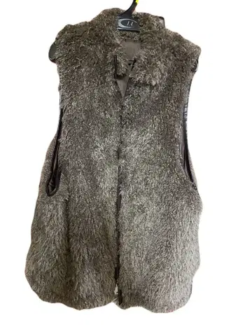 Ciaopanic Typy 파이핑 퍼 베스트 프리 사이즈