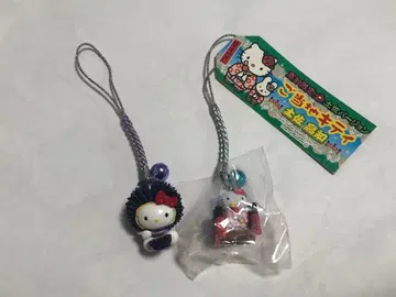 지역 한정 헬로키티 스트랩 홋카이도 한정 성게 토사고치 토사 버전 세트