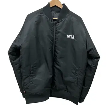 SY32 바시티 자켓 블랙 XL
