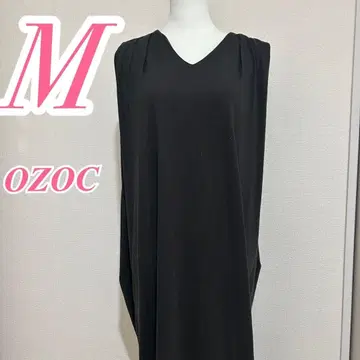 ozoc 슬리브리스 롱 원피스 그레이 깔끔한 코디 캐주얼