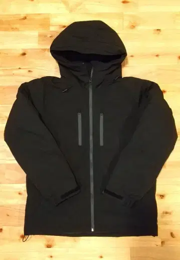 새상품급 하뮤레 스트레치 다운 파카 블랙 L