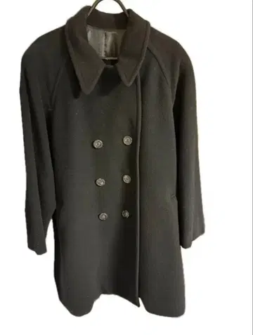 새상품급 MAGASIN 다크 그레이 더블 브레스트 코트 사이즈 9