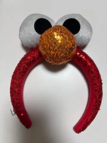 엘모 머리띠 스팽글