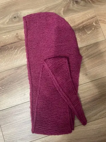 소피 후드 소피 스카프 발라클라바 후드 부착 머플러 핸드메이드