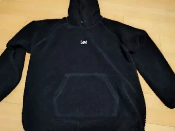 Lee 블랙 보아 후드티