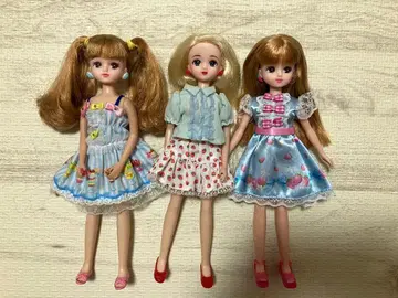 리카짱 인형 3체 의류 세트