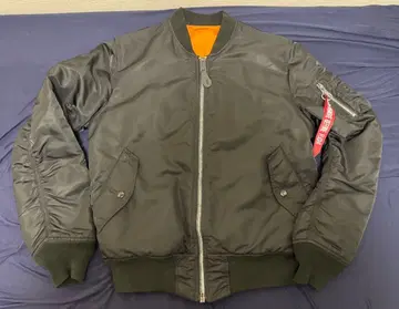 ALPHA INDUSTRIES MA-1 플라이트 자켓 오렌지 안감