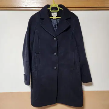 엘엘빈 LLBean 롱 코트 다크 네이비 울