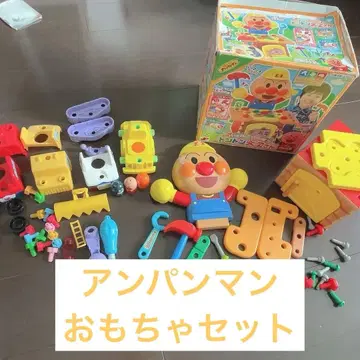 호빵맨 조립DIY 나사나사 체인지! 일하는 탈것 목수