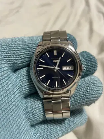 SEIKO 자동 와인딩 손목시계 7S26-0060 네이비