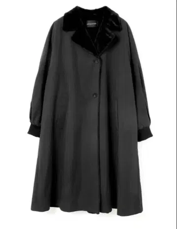 미즈이로 인디 백 보아 코트 블랙