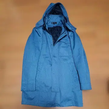 MICHEL KLEIN 후드 부착 컬러 코트 46