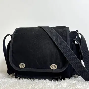 신잔로 캔버스 숄더백 턴락 플랩 크로스바디