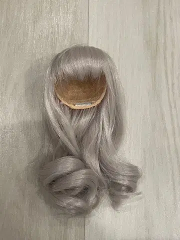 인형용 가발 6~7인치 핑크 실버 유SD 사이즈