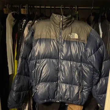눕시 레어 THE NORTH FACE 다운 자켓 L 네이비