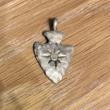 실버 화살촉 모양 펜던트