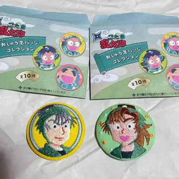 닌타마 란타로 자수 캔뱃지 이사쿠 루사부로