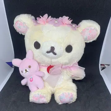 코리락쿠마 앉은 봉제 인형 퍼플 레어