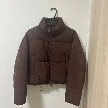 [ H&M ] 브라운 다운 자켓