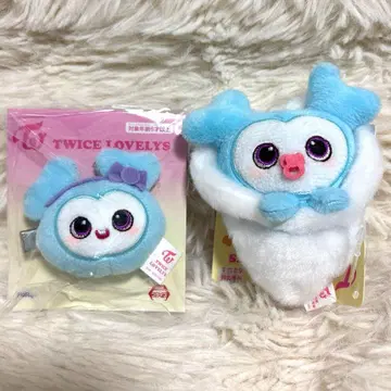 TWICE LOVELYS 봉제 인형 헤어핀 싸개 마스코트 나연