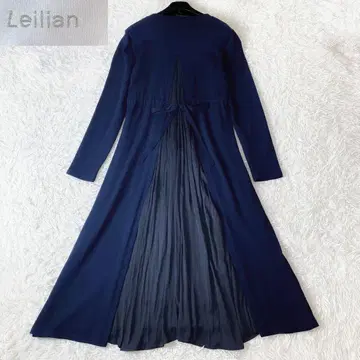 9 새상품급 leilian 레리안 백 디자인 롱 니트 원피스